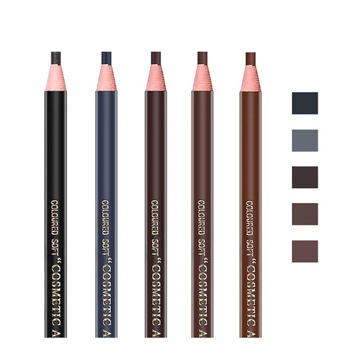 5pcs Microblading Pencil Set in 5 Colors - Waterproof Eyebrow Peel-off Pencil for Marking, Filling, Outlining