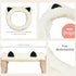 Huachi 2 Packs Cute Cat Spa Headband for Washing Face Makeup Skincare, Animal Headbands for Women Girls Trendy Stuff Gifts Soft Coral Fleece Facial Wash Hair Accessories (Beige+ Khaki)