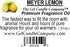 The Gel Candle Company 10 ML/.33 OZ. Meyer Lemon Fragrance Oil in Amber Glass with Built in Dropper Diffusers
