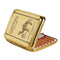 Metal Cigarette Case, Holds 16 Cigarettes, Vintage Copper Camel Smoking Box, Portable Waterproof (Brass)