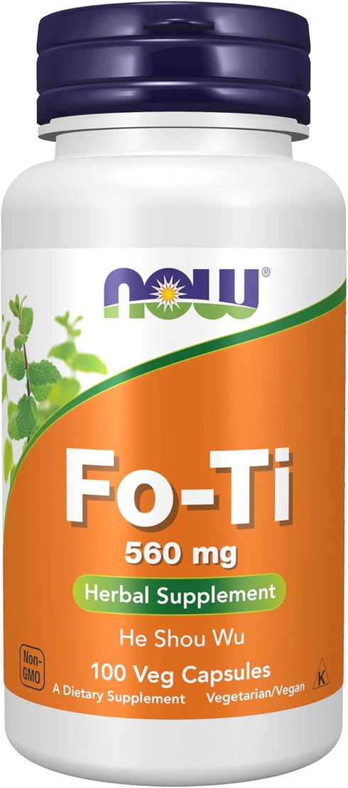 NOW Supplements Fo-Ti (Polygonum multiflorum) 560 mg, Herbal Supplement, 100 Veg Capsules