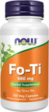 NOW Supplements Fo-Ti (Polygonum multiflorum) 560 mg, Herbal Supplement, 100 Veg Capsules