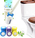 Disposable Toilet Bowl Brush Set, Toilet Cleaner Wand with Long Handle, Wall Mounted Cleaning System for Bathroom (1