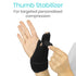 Vive Thumb Brace & Wrist Stabilizer (Fits Left and Right) - Thumb Spica Splint for Arthritis, Tendonitis, Pain Relief