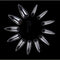 YIMART 500pcs/pack Stiletto False Nails - Clear Long Almond False Nail Tips for Decoration Nails Salon (Clear Long