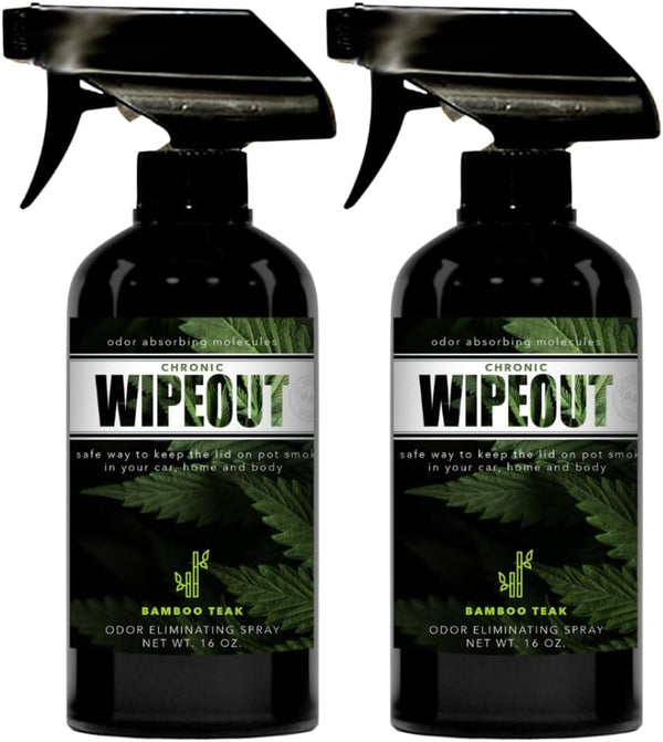 Smoke Odor Eliminator Spray, Highly Effective for Deodorizing Homes, Clothes, Cars, 2 Bottles, Bamboo Teak