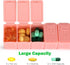 MAYFIVE 2Pack Organizer,7 7 Weekly Pill Days Pill Cases Travel Daily Pill Box Medicine Organizer Pill Box Day Pill