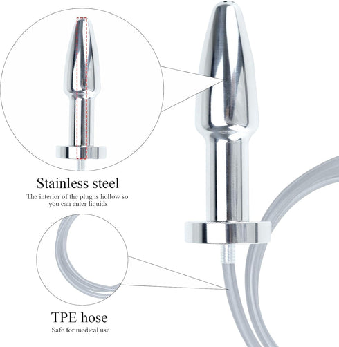 Urethral Dilator with Smooth Double Head Stainless Steel Penis Plug Adult Sex Toys - Catheters & Sounds Sounding Rods