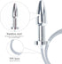 Urethral Dilator with Smooth Double Head Stainless Steel Penis Plug Adult Sex Toys - Catheters & Sounds Sounding Rods