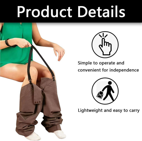 YESHLiky 2 PCS Assistive Devices for Disabled, Clip and Pull Dressing Aid Adjustable Wearing Assist Tool for Elderly