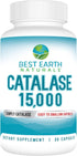 Best Earth Naturals Catalase Supplement 15,000 - Hair Supplements for Strong Hair, 30-Day Supply