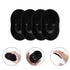 zuylikxy 12 Pcs Soft Pocket Palm Combs Black Shampoo Scalp Massager, Mini Slick Back Hair Brushes & Finger Brushes