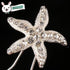 Trendy Starfish Hairpin, Rhinestone Bobby Pin Bridal Hair Clip, Crystal Headpiece for Wedding Women Hair Accessory