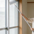 Pawy Pawy 2-in-1 Shower Squeegee for Glass Doors, Telescopic Squeegee for Window Cleaning with Microfiber Scrubber