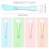 Silicone Facial Mask Applicator, 4 Pcs Reusable Double-End Face Mask Brush Washable Beauty Spatula Comestic Tools for Clay, Cream, Gel, and Mud Facial Masks, Soft Smoothing and Detachable