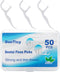 Extra Strong Dental Floss Picks - Professional Clean Flosser Picks, Easy Grip Handle, Fresh Mint, 50 Count