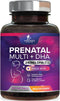 Women's Prenatal Multivitamin with Folic Acid + DHA, 240 Softgels for Fetal Support, Non-GMO