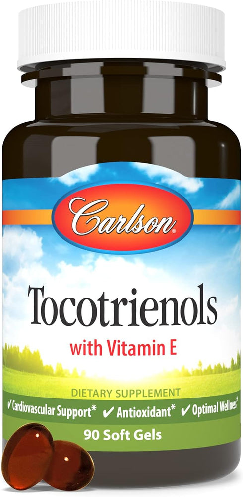 Carlson Tocotrienols, 40 mg, with Natural-Source Vitamin E, Sustainably Sourced, 90 Softgels