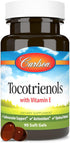 Carlson Tocotrienols, 40 mg, with Natural-Source Vitamin E, Sustainably Sourced, 90 Softgels