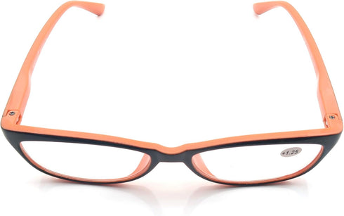 Reading Glasses for Women, Stylish Cheaters +1.50, Lightweight Comfortable Cute Glasses, 6 Pack
