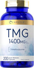 Carlyle TMG 1400mg, 200 Quick Release Capsules, Non-GMO & Gluten Free Supplement
