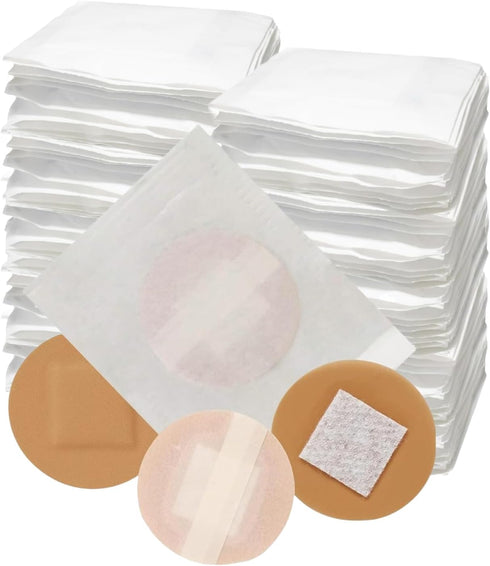 200 Spot Bandages, Small Sheer Plastic Adhesive Dots with Non-Stick Pad, Sterile Tiny Round for Small Wounds