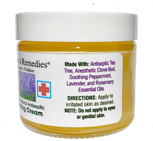 100% Natural Antiseptic Healing Cream, Heals, Soothes, Relieves Dry, Itchy Cracked Skin, 4 oz Ancestral Res-Q Ointment