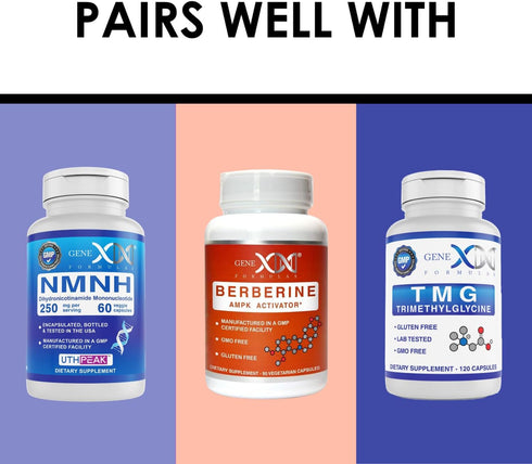 GENEX Resveratrol Supplement, Japanese Knotweed 1500mg, Organic Trans-Resveratrol Capsules with BioPerine for