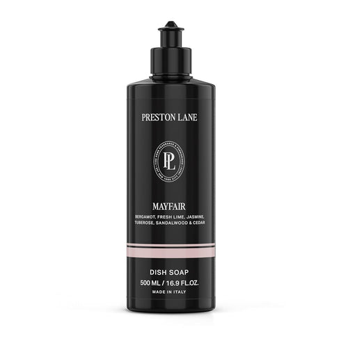 Preston Lane Luxury Dish Soap, Mayfair Scent | Plant Powered Formula with