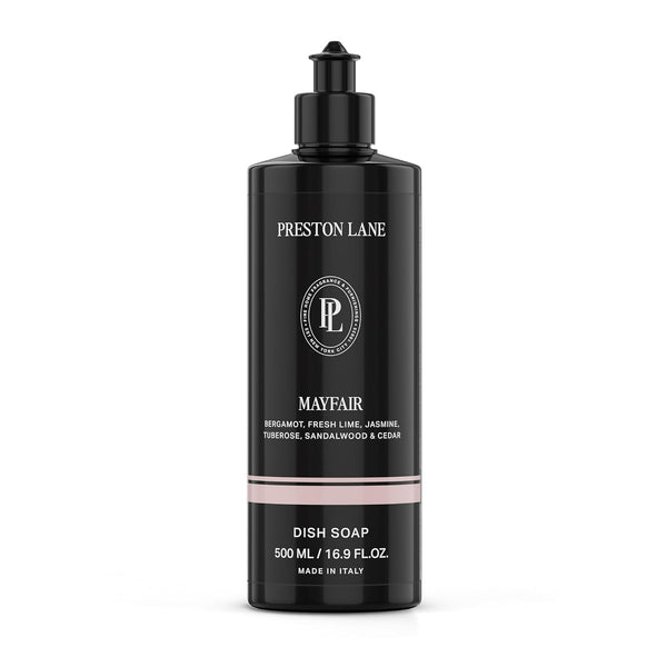 Preston Lane Luxury Dish Soap, Mayfair Scent | Plant Powered Formula with