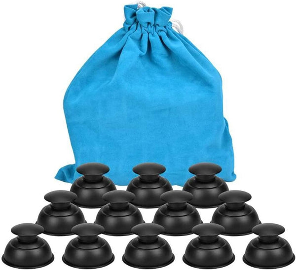 WYGOAKG 12 Pcs Silicone Vacuum Massage Suction Cup Vacuum Cupping Devices Body Massager