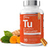 Essential Elements Turmeric Curcumin - Joint, Heart & Brain Support - with Bioperine for Increased Absorption 1950 mg -