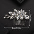 Red Crystal Rhinestone Wedding Hair Comb, Sparkly Bridal Hair Piece for Women and Girls