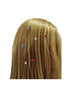 Vpang 20 Pcs Spiral Hair Pins - Shiny Rhinestone Crystal Metal Twist Hairpins Hair Accessories (Red)