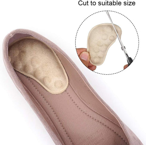 Dr. Foot's Corrective Shoe Inserts - Supination & Over-Pronation Medial & Lateral Heel Wedge Insoles, 3 Pairs Beige