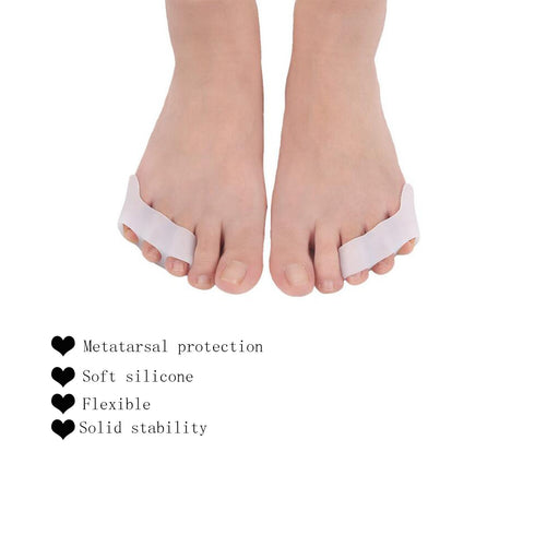 10Pcs Toe Separators, Triple Gel Corrector for Overlapping Toes, Pinky Toes Corrector