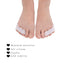 10Pcs Toe Separators, Triple Gel Corrector for Overlapping Toes, Pinky Toes Corrector