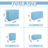 Waterproof Mini Makeup Bag Pouch for Purse, Cute Nylon Toiletry Organizers Bag for Women Girls (Mini-Blue)
