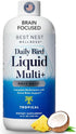 Best Nest Wellness Kids Liquid Multivitamin, Vegan, Gluten-Free, Tropical Flavor, 16oz with Brain Support