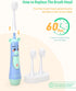 NELL&WELL Kids Electric Toothbrush, 2-Min Timer, 3 Modes, IPX 7 Waterproof, Battery Powered for Ages 3+