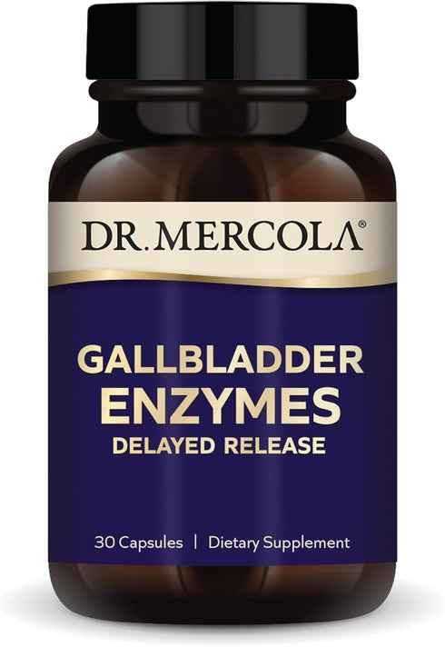 Dr. Mercola Gallbladder Enzymes, 30 Capsules (30 Servings), Non-GMO, Dietary Supplement, Supports Digestive Health