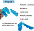 NGT New Guide Steps Yoga Toes Blue Toe Stretcher & Toe Separator, Stop Foot Pain and Boost Athletic Performance