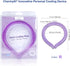 Neck Cooling Tube Reusable Ice Cooler Ring, Instant Cooling Below 15°C for Summer Outdoor & Indoor Use (Purple)