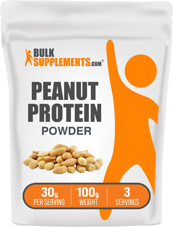 BulkSupplements.com Peanut Flour Protein Powder - Deffated Gluten Free Peanut Protein Flour, 30g per Serving