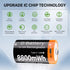 RRUHHK (8800mWh) 2 1 2 Packs Rechargeable D Batteries, New Upgrade High Capacity Lithium D Cell Battery Replacement