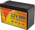 Kingboss 12V 8AH LiFePO4 Battery, Group 31 Lithium Battery Built-in 100A BMS 8000+