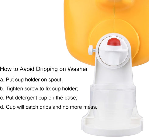 Laundry Detergent Cup Holder, Fabric Softener Drip Catcher, Pack of 2, Keep Laundry Floor Clean and Organized