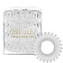 Kitsch Spiral Hair Ties for Women - Creaseless and Dent-Free Coil Hair Ties, No Damage, 4pcs (Clear/Transparent)