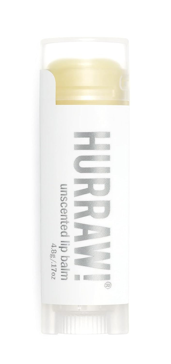 Hurraw! Unscented Lip Balm: Organic, Certified Vegan, Cruelty-Free, Gluten-Free, 100% Natural Ingredients, Made in USA
