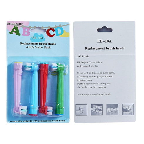 Kids Toothbrush Replacement Heads for Oral-B, Extra-Soft Bristles, Fits Oral-B Braun Electric Brushes